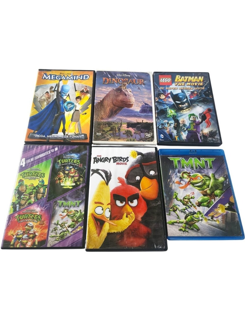 8pc Lot Of Kids DVD Set-ninja Turtles, Lego, Angry Birds, Etc